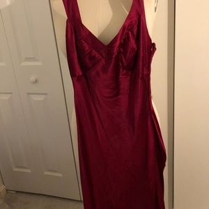 Deep Red Floor Length Gown